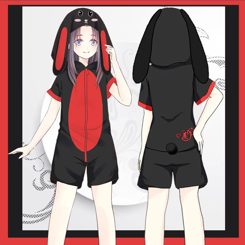 Game Anime Mo Dao Zu Shi Weiwuxian Lanwangji Jiangcheng  Pure Cotton Short sleeve Thin Loose Casual Summer Pajamas Sleepwear