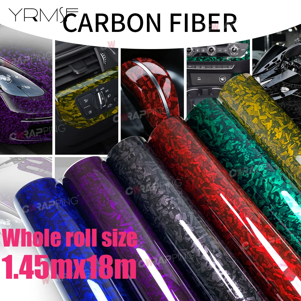 

Sticker for Car Decals and Graphics 145cmx200 PET Automotive Vinyl Forged Carbon Body Covering Roof Cover Car Wrapping Film Wrap
