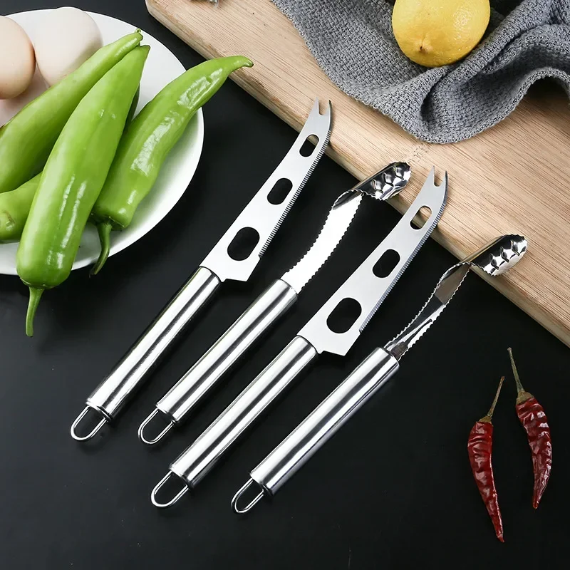 Stainless Steel Cut Pepper To Core Household Tiger Skin Green Pepper Seeded Vegetable Slicer Tomato Core Remover Deseeder Tool