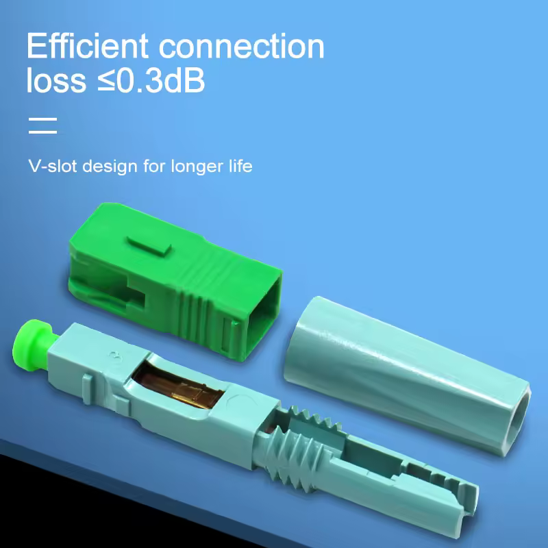 ONTi New SC APC SM Single-Mode Fiber Optical Connector FTTH Tool Cold Connector Tool SC UPC Fiber Optic Fast Connector - Image 2