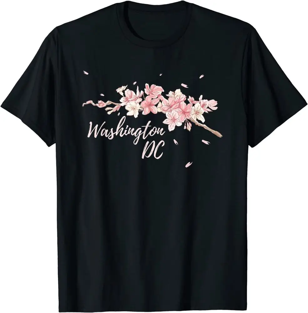 D.C. Cherry Blossom Tree Washington Cherry Blossom Festival T-Shirt For Man Woman Short Summer Tees Fashion Couple's Cloths