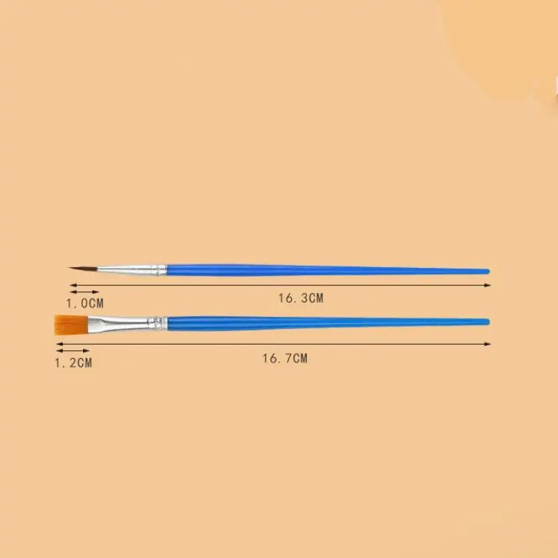 ชุดแปรงวาดภาพศิลปะ แปรงกลม แปรงแบน ขนไนลอน สำหรับสีน้ำมัน สีอะคริลิก สีน้ำ เหมาะสำหรับเด็ก/ศิลปิน/ผู้เริ่มต้น/นักเรียน