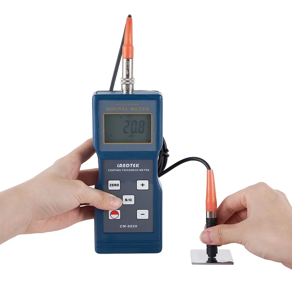 Digital Coating Thickness Gauge CM-8820 High Accuracy 0 µm~ 2000µm Lacquer Film Paint Surface Thickness Measuring Instrument