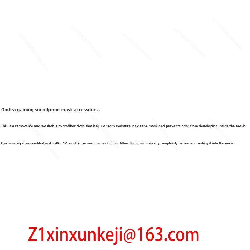 Ombra Mask Special Accessories, The Inner Fabric Cloth Does Not Shed Hair and Does Not Take Off The Thread.