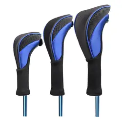 No 1/3/5 Copritesta per mazza da golf Woods Driver Fodera morbida Mazza da golf lunga Manicotto per testa in ferro Copertura a cuneo Accessori da golf