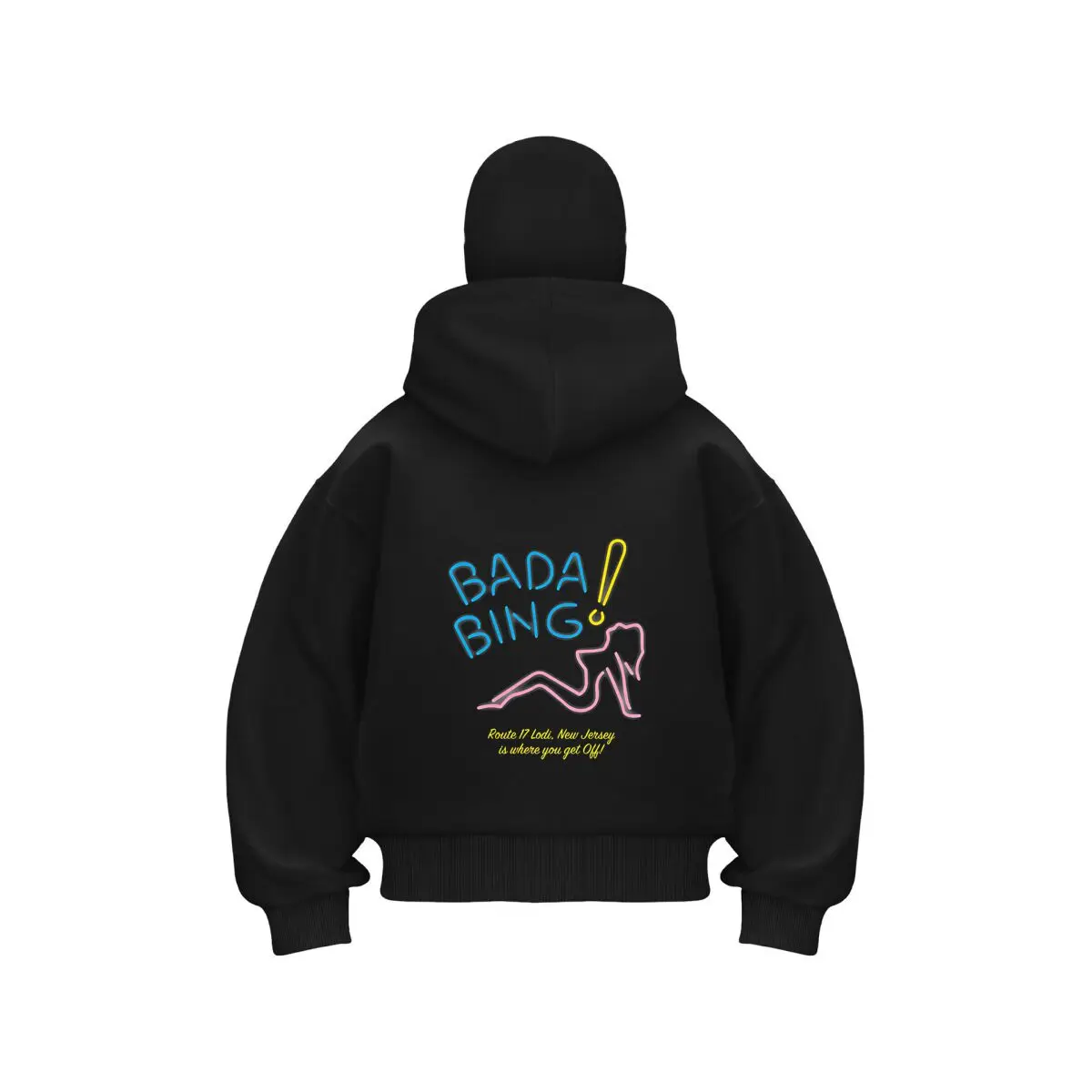 بادا بينج! سويت شيرت بقلنسوة عصرية ذات طابع شخصي نابض بالحياة بطبقة مزدوجة