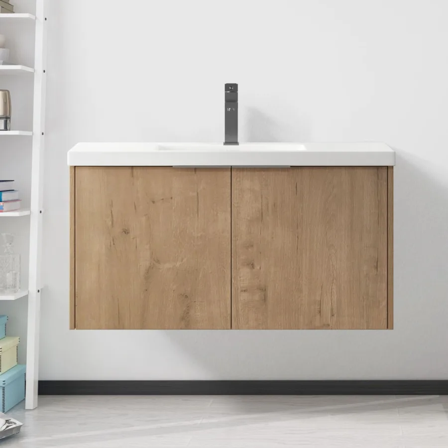 

Modern Design 36 Inch Float Mounting Bathroom Vanity With Sink Soft Close Door 2 Doors00636 IMO KDPacking