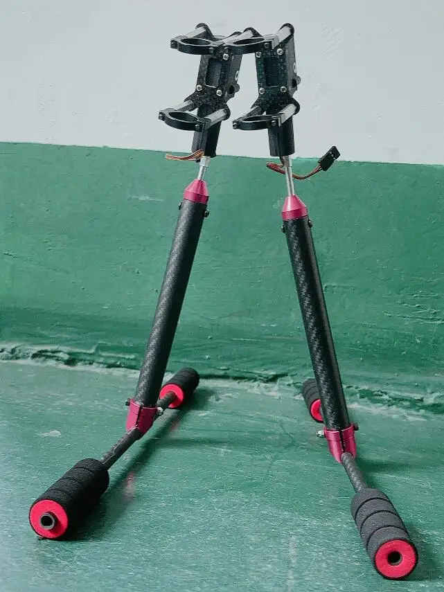 Foxtech PIVOT 170mm haute auto électrique rétractable train d'atterrissage ensemble de patins pour TL65B44 Multi-rotor Drones quadrirotor Hexacopter ​ ​