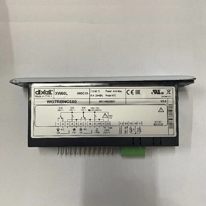 XW60L-5N1C1-N Dixell for Copeland Controller Strip Thermostat Stainless Steel Panel