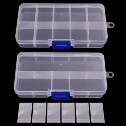 10 Compartment Mini Storage Case Flying Fishing Tackle Box Fishing Spoon Hook Bait Storage Box Fishing Accessories