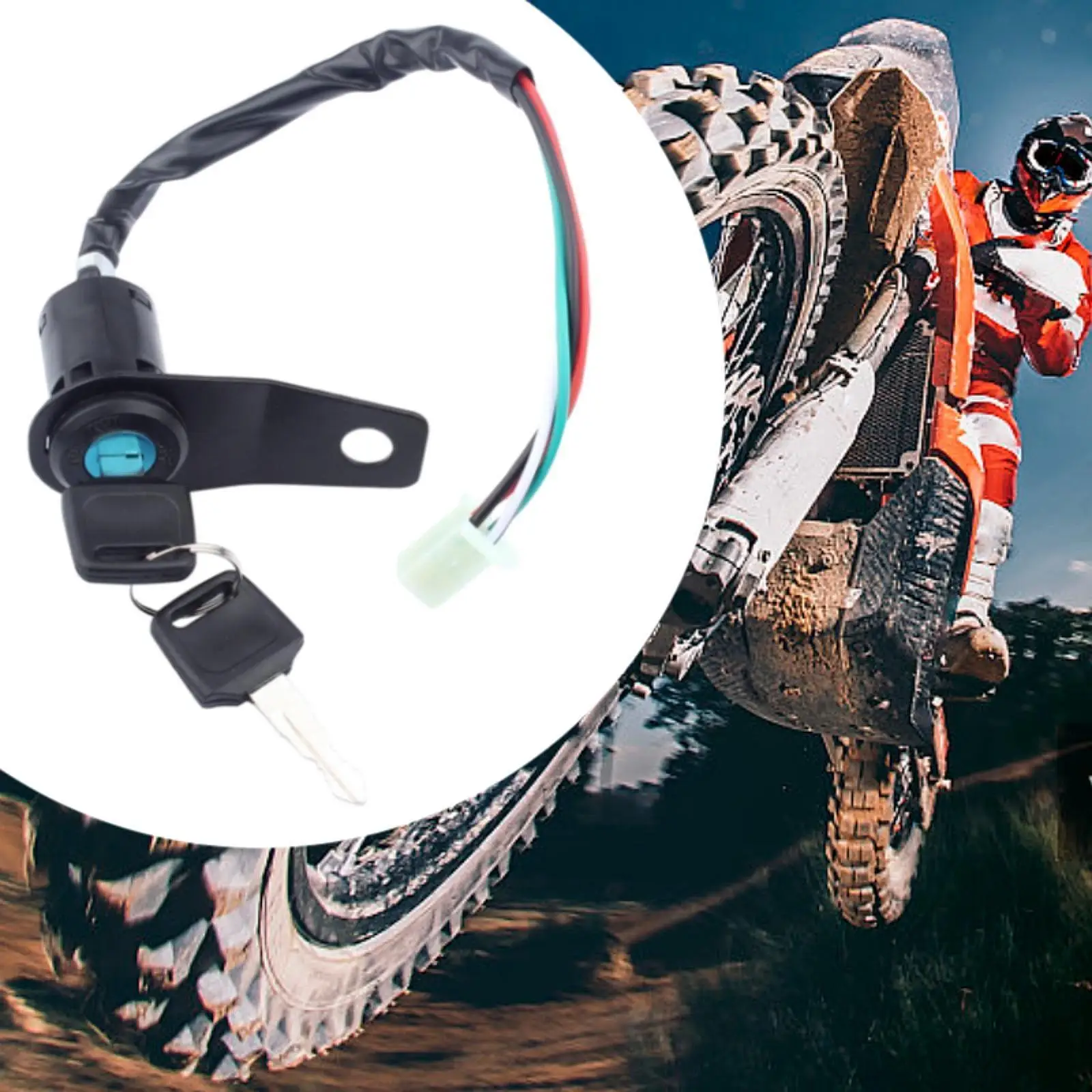 

Motorcycle Starting Switch Easy Installation Power Switch for 90cc 110cc 150cc