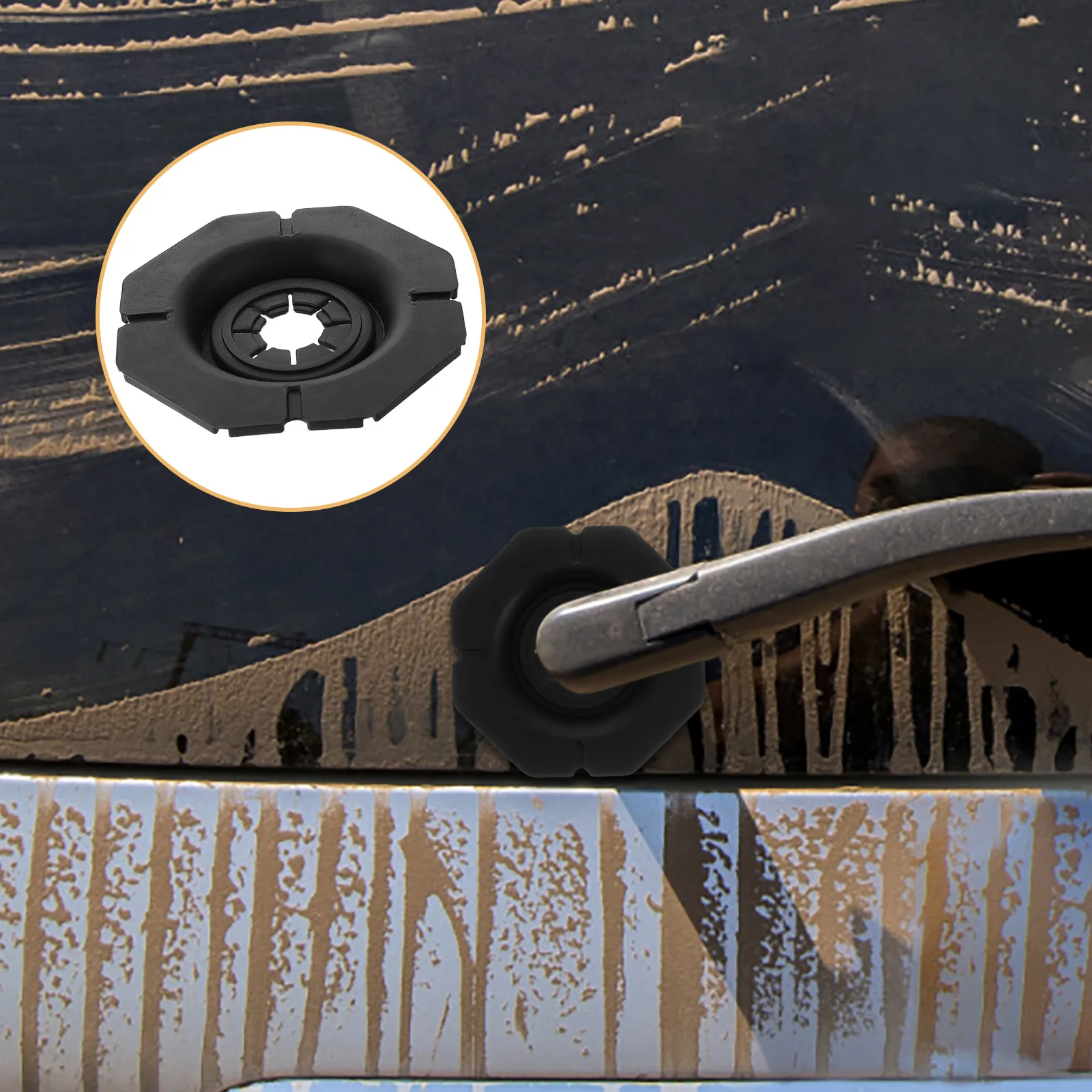 

4Pcs Silicone Wiper Arm Hole Protection Universal Car Windshield Wiper Covers Leaf Guard Dirt Proof Easy Install