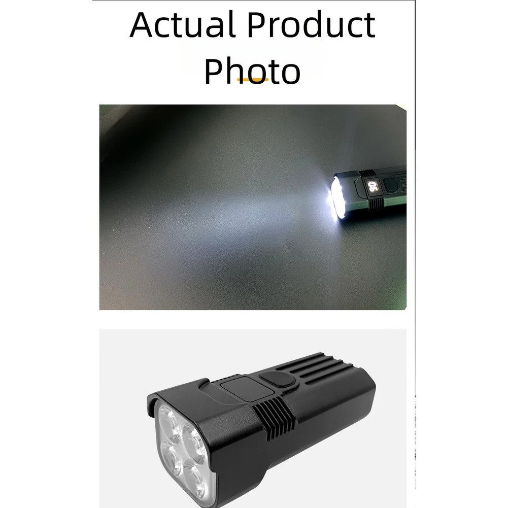 مصباح أمامي للدراجة قابل لإعادة الشحن USB-C 1200/2000 لومن، مقاوم للماء IPX5، 5 أوضاع، عرض البطارية، سبائك الألومنيوم، دعامة #3