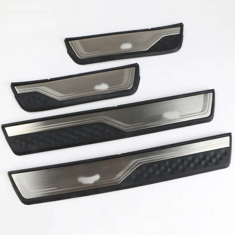 Stainless Steel Wholesale Door Sill Cover Trim Protectors Guard For Honda CRV 2017 2018 2019 Car Accessories Sticker 4 PCS