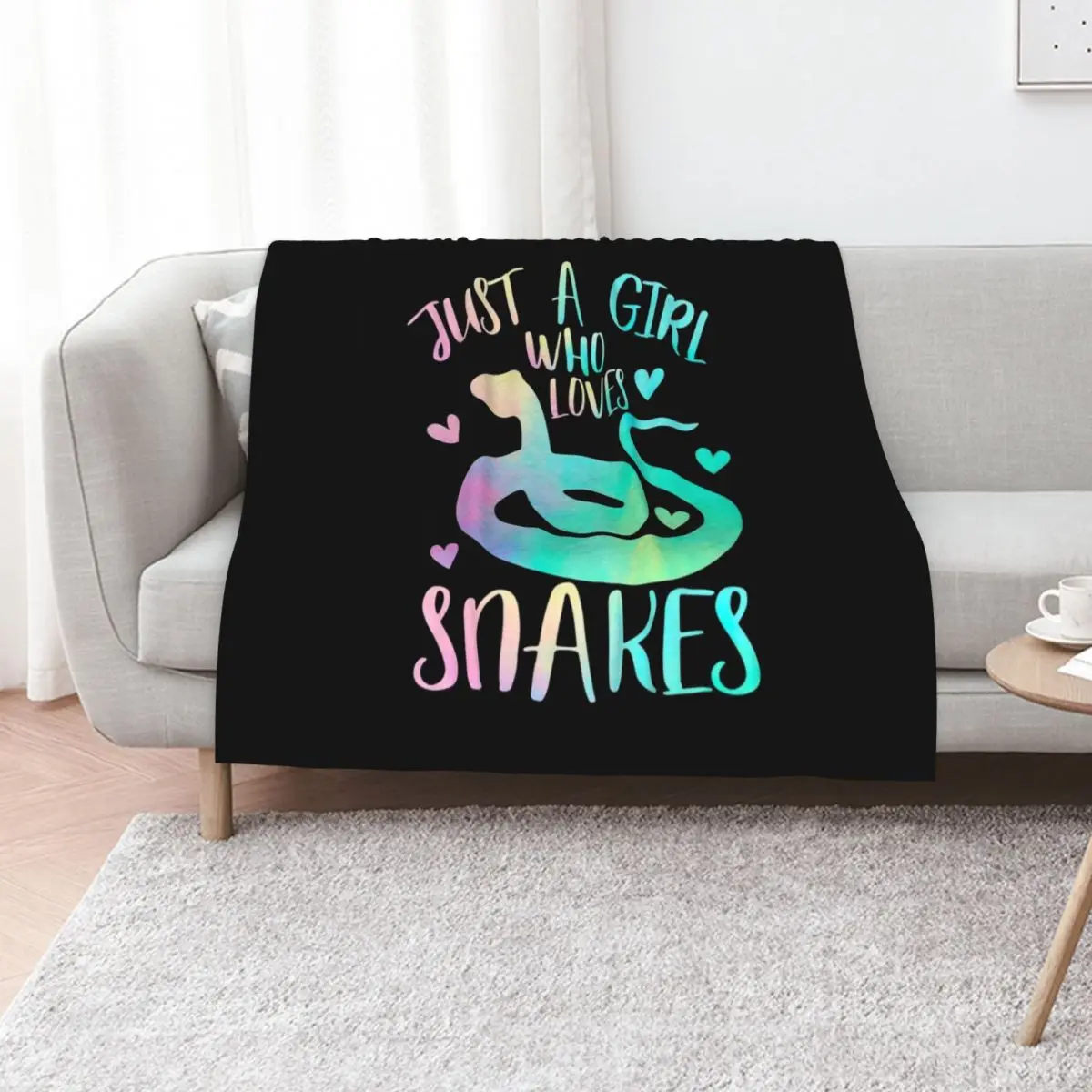 Just a Girl who loves Snakes Throw Blanket Heavy For Sofa Thin Large Bed Fashionable Decorative Throw Hairys Blankets
