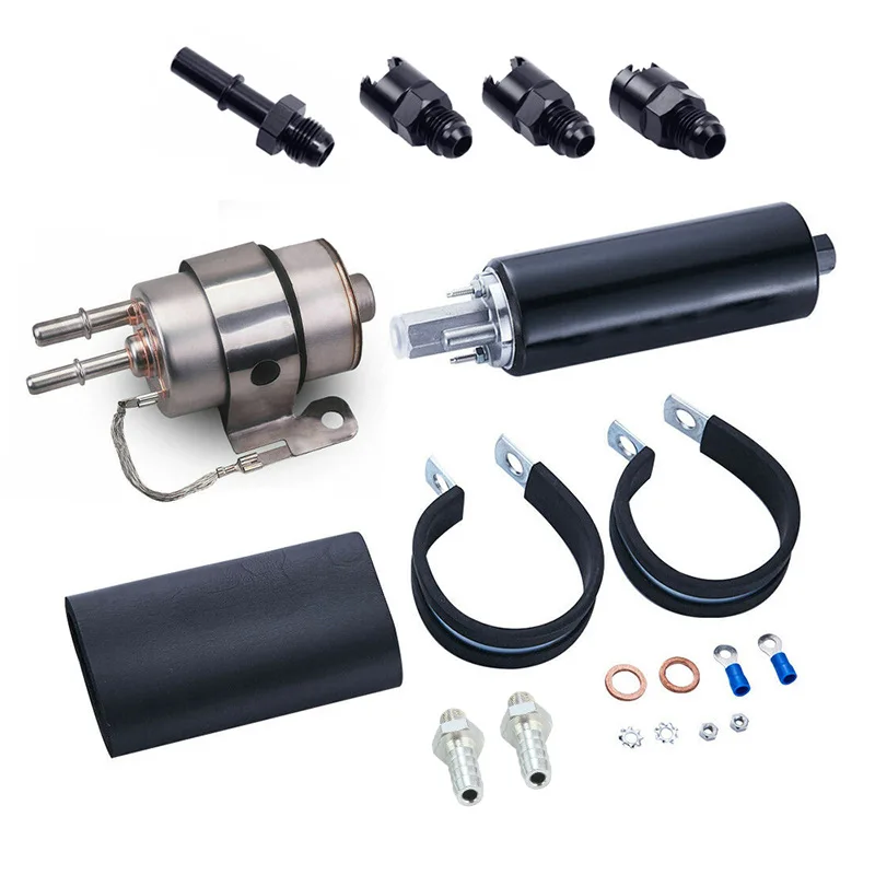 Universal 255 LPH High Pressure Fuel Pump External GSL392 6AN Fittings Kit