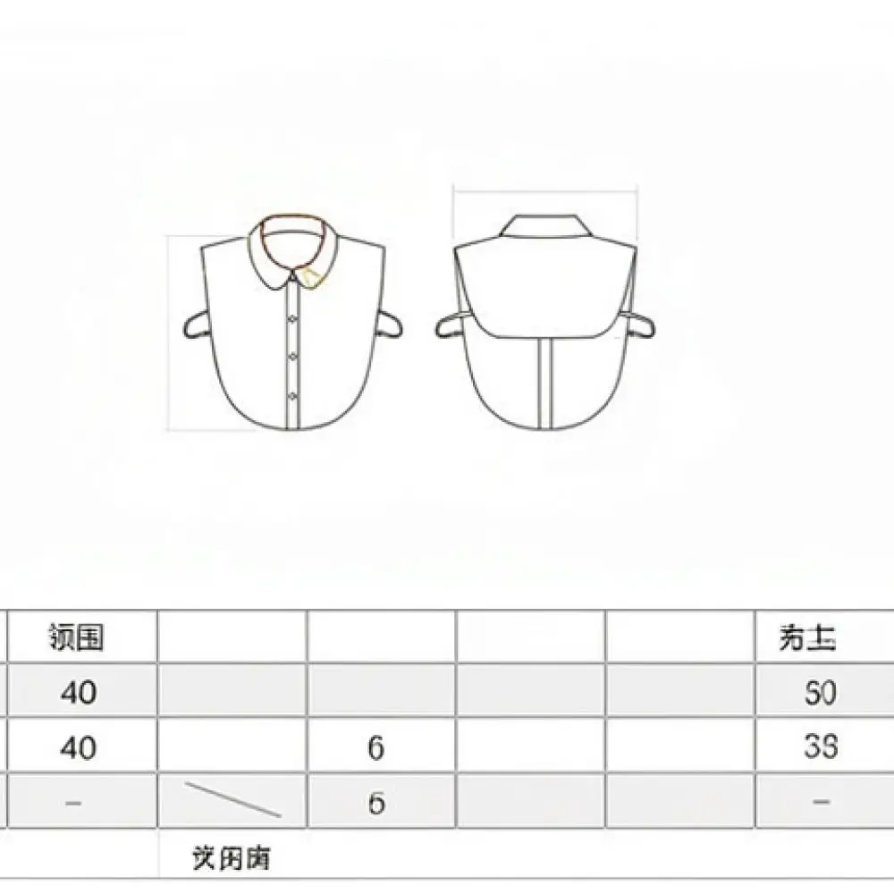 Casual Style False Collar Unisex Fashion Decorative Dickey Adjustable Neck Accessory For Professional Office Shirt Layering Wear