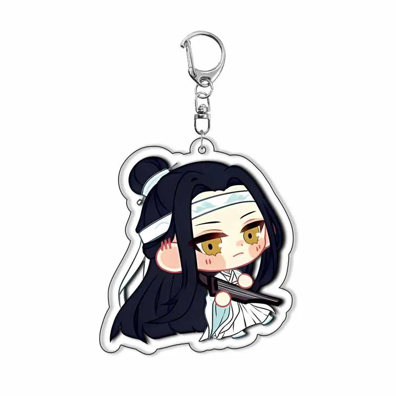 Figura de dibujos animados de Anime Xie Lian versión Q llavero acrílico moda mujeres hombres llave Riring accesorios colgantes adornos regalos para seguidores
