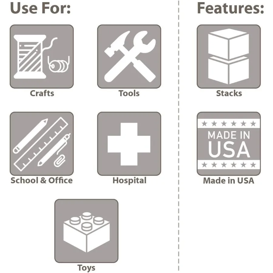 صندوق أدوات بلاستيكي ProBox مقاس 12 بوصة للأدوات هواية أو صندوق أدوات تخزين الحرف اليدوية موديل 09912 12 بوصة × 51 2 بوصة × 4 بوصة أحمر متين