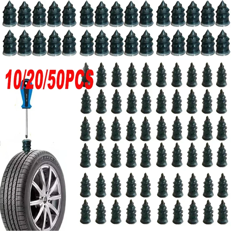 50PCS  Vacuum Tyre Repair Nails for Car Trucks Motorcycle Scooter Bike Tire Puncture Repair Tubeless Auto Tires Repair Tools