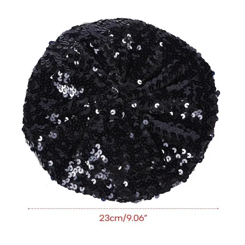 قبعة بيريه ملونة مرصعة بالجواهر 652F متعددة الاستخدامات للرجال والنساء المطربين الكوميديين #6