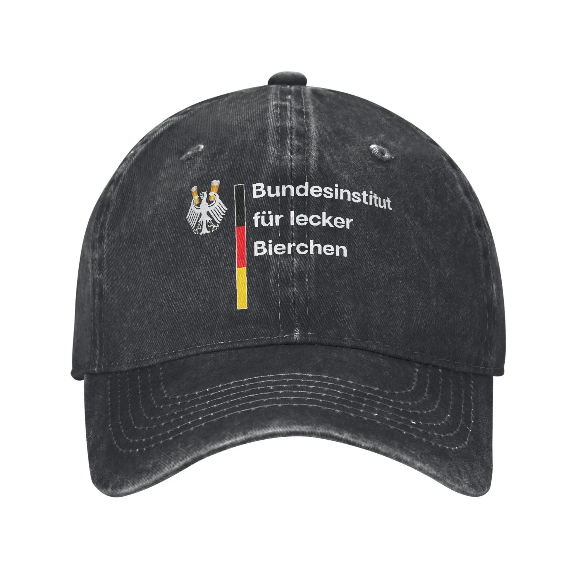 Vintage German-Federal Institute for Delicious Beers Baseball Cap Unisex Distressed Cotton Sun Cap Outdoor Workouts Gift Hat