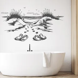 Large Dunes To The Beach Adventure Travel Wall Sticker Bathroom Bedroom Explore Summer Wall Decal Living Room Vinyl Decor