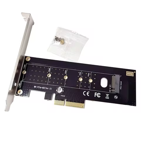 OULLX M.2 NVMe SSD To PCI-E 4X 8X 16X PCIE 3.0 Adapter Card Desktop Rear Panel Expansion Support 2230 2242 2260 2280 22110