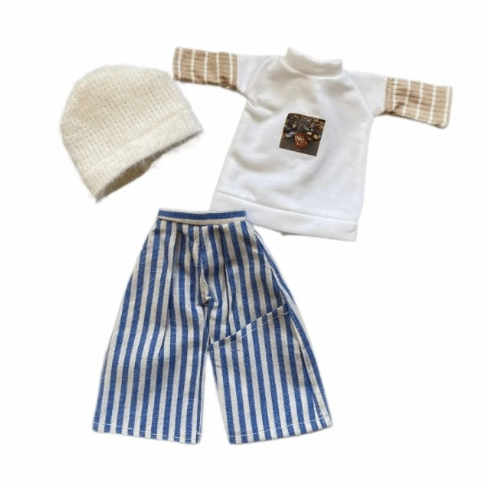 Casual Wears Fashion Doll Outfits Set Party Clothes Humanoid Doll 30cm Doll Clothes Cotton Cloth Handmade Doll Princess Skirt