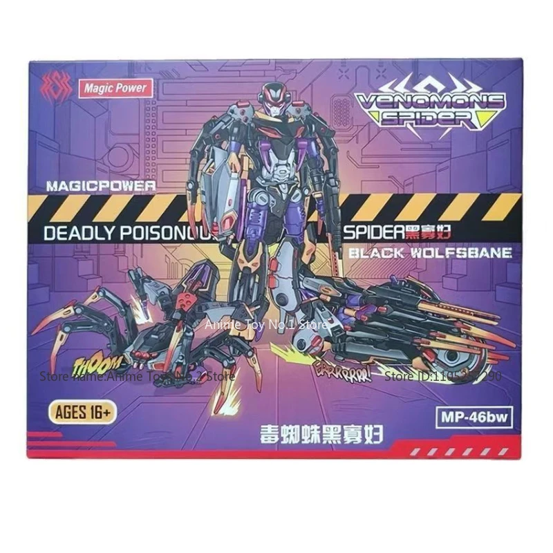 Transformerende speelgoedrobot Movie Studio-serie MP-46 Bw Airachnid Blackarachnid Anime-actie Populaire favorieten Vervorming Optimus