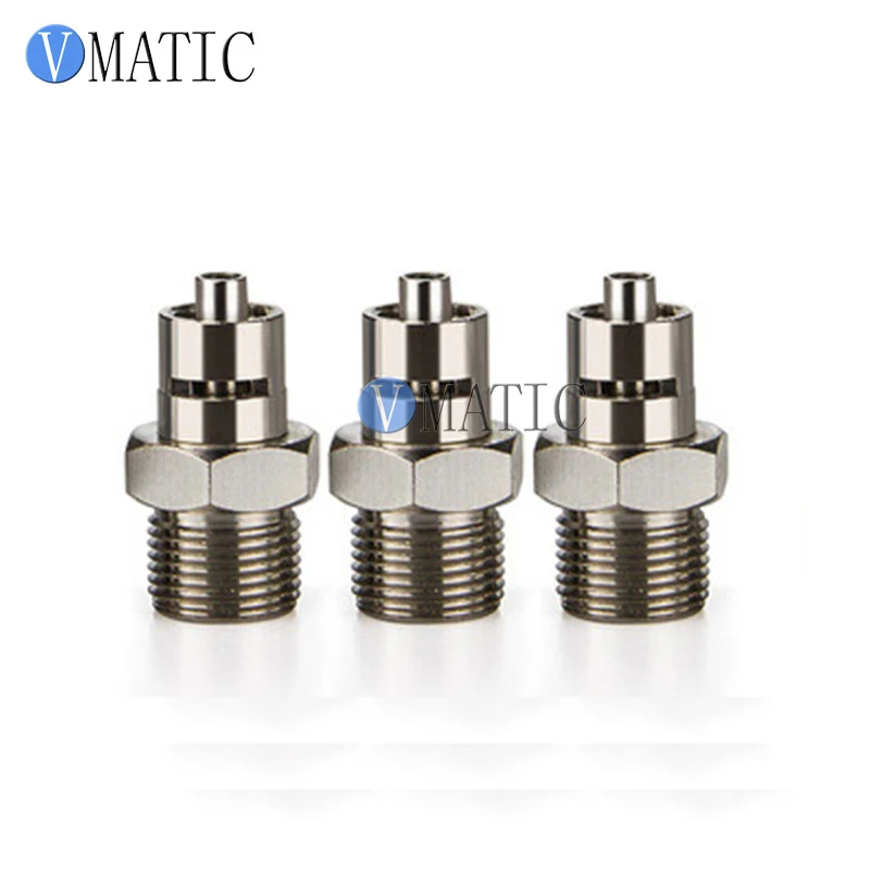 

10pcs Luer Lock Metal Valve Head Adapter M12 Needle Connector Syringe Fitting Adapters For Pneumatic Valve VC26 & VC31