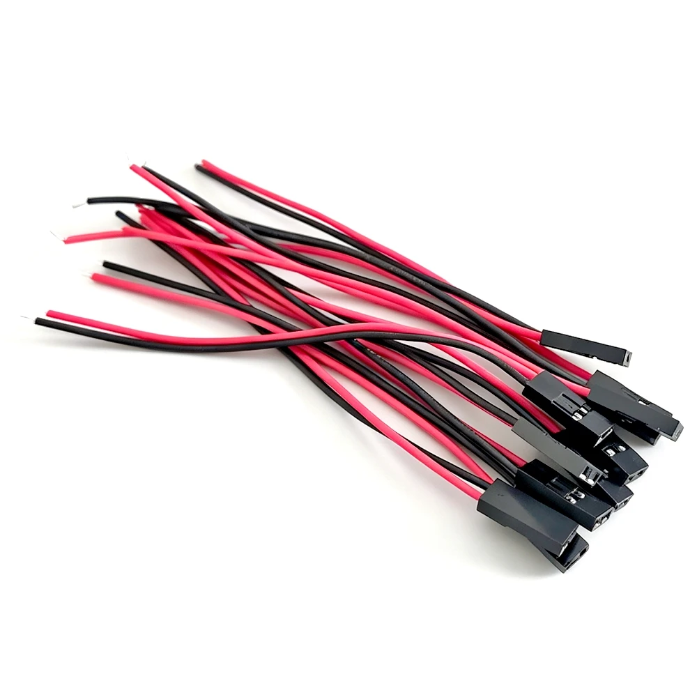2 Pin 2.54mm Female Dupont Connector Jumper Wire 26AWG PVC Cable for Arduino Raspberry Pi PCB DIY Breadboard