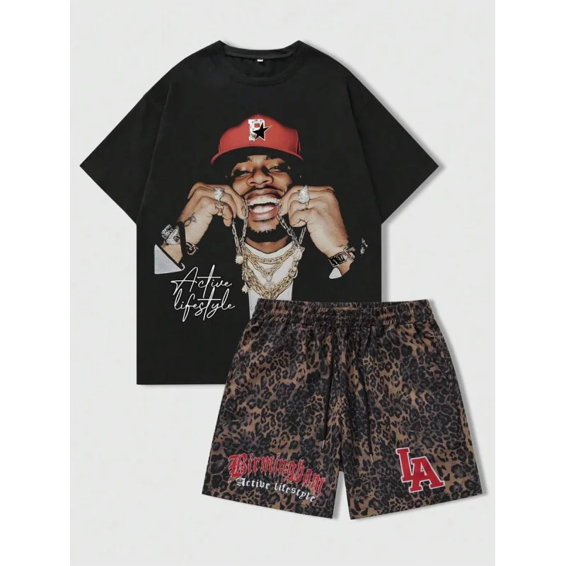 

Sports Suits Y2k Clothes Man Clothing Setup Men's Summer Set Man 2 Piece Outfit Set New in Men's Sets New Shirts and T-shirts