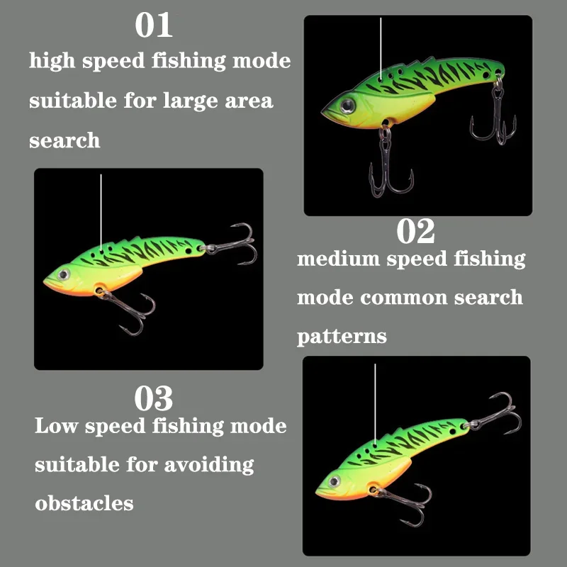Cucharilla VIB hundida 9-13g – Señuelo vibratorio metálico - imagen 5