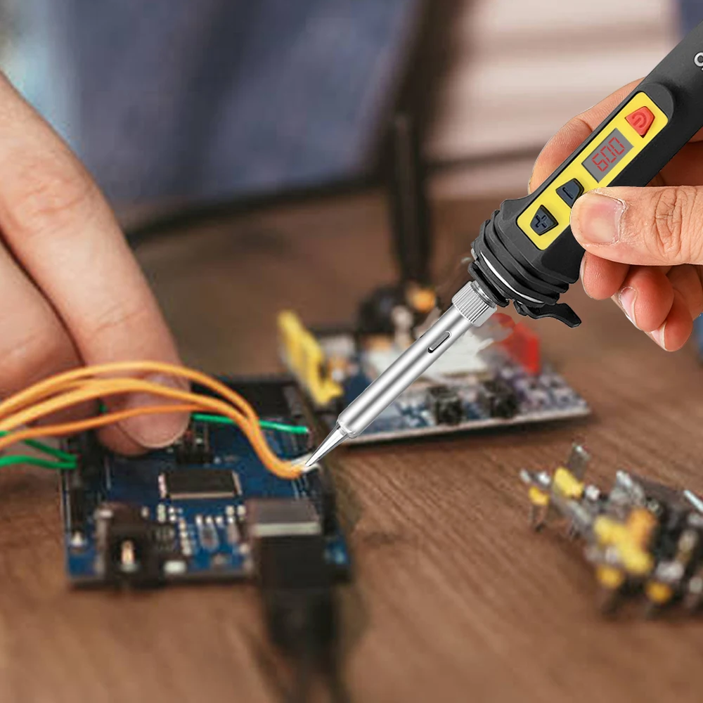 100 W/120 W Digitale Lötkolben Kit Reparatur Löten Werkzeug Set Elektrische Lötkolben Dual Kalibrierung Temperatur 200-600C – Detail 31