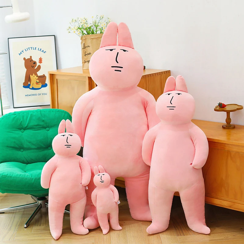 

Kawaii Plush Pink Rabbit Toy Cute Funny Stuffed Doll for Kids Birthday Gift Boyfriend Girlfriend Sleep Pillow Hugging Cuddly