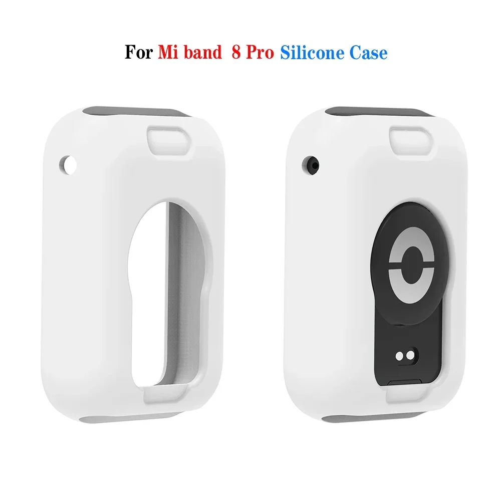 Protective Case For Xiaomi Mi Band 8 Pro Protector Cover Frame Shell For Mi Band 8 Pro Smart Watch Silicone Bumper Accessories