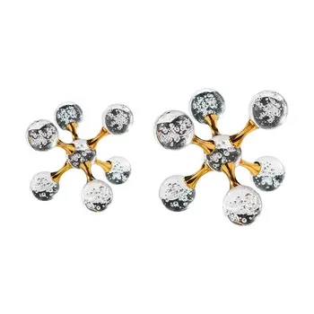 Estatueta de esfera de bolha arte criativa bola de cristal ornamento de mesa para sala de estar estante varanda decoração de armário de vinho