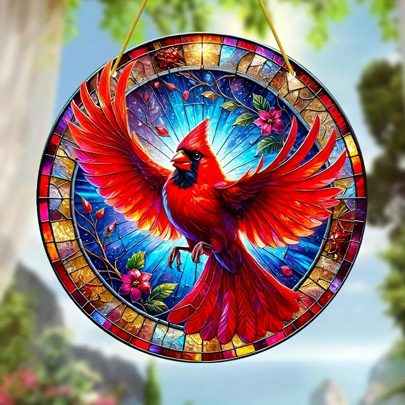 Cardinal Bird Catcher Acrylic, Suitable for Grannies, Bird Lovers, Suitable for Gardens, Porches, Bedrooms, Home Terrace