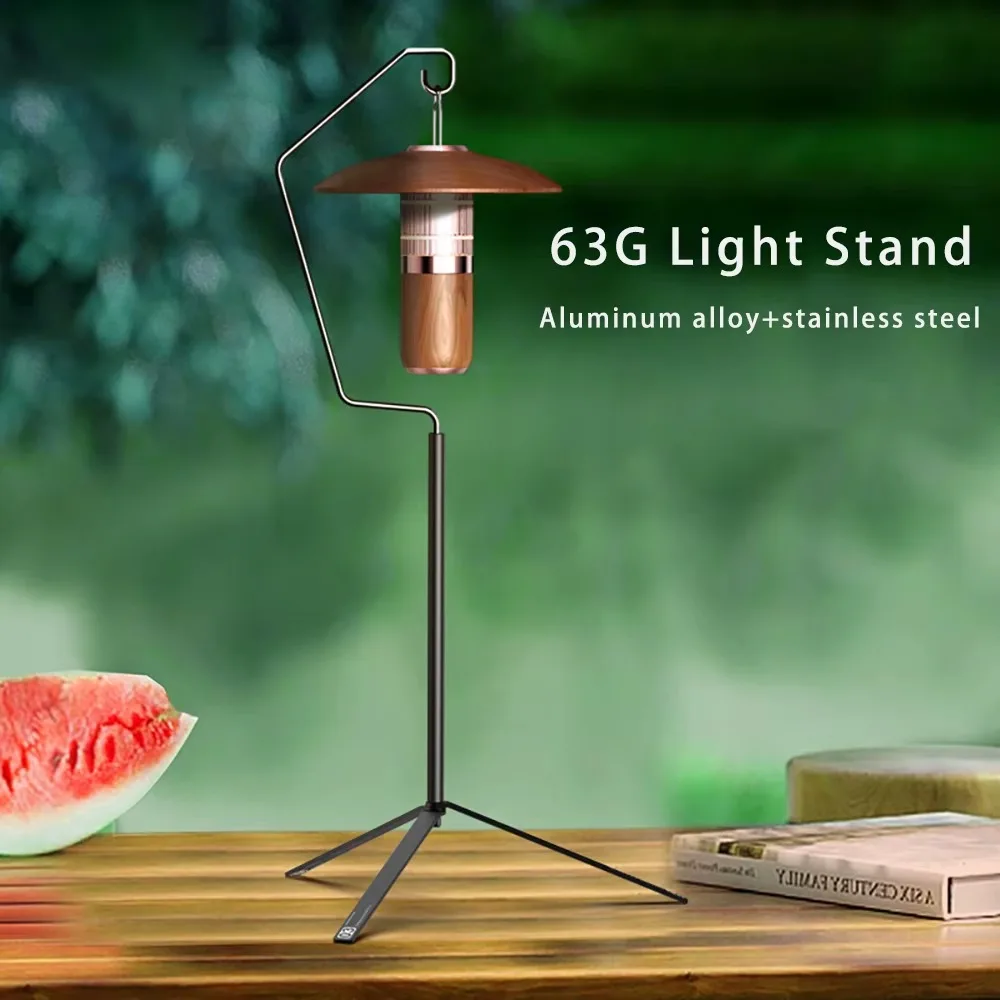

1Pc Aluminum Alloy Folding Lantern Holder Lightweight Lantern Stand Foldable Tabletop Light Bracket Ultralight Light Holder