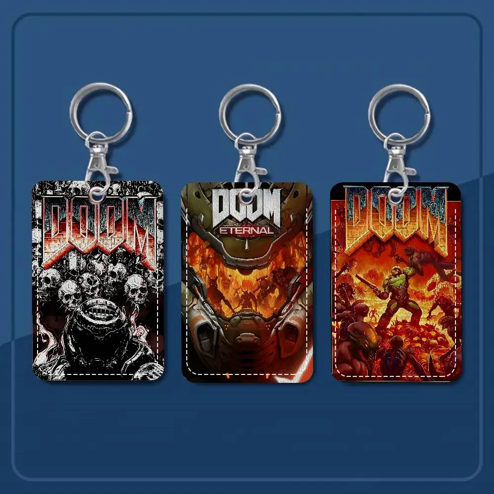 

Брелок-держатель Game D-DoomS E-Eternal с защитным чехлом для карт доступа, проездных и кредитных/банковских карт