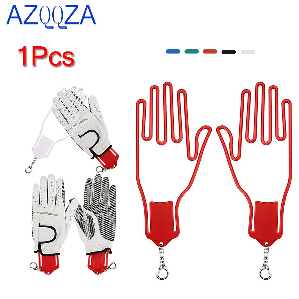 1Pc Golf Handschoenen Brancard Holder Keeper Hanger Handschoenen Ondersteuning Frame Houder Rack Droger Shaper Accessoires Plastic Met Metalen Buck