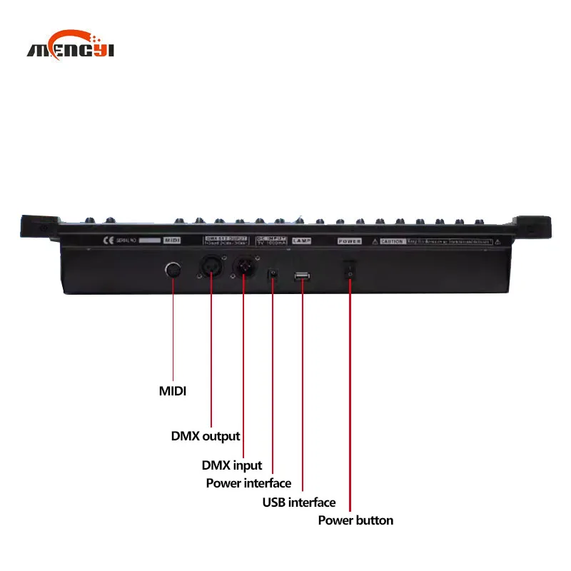 Imagem -04 - Controlador de Luz dj de 32 Canais Console 384 Dmx512