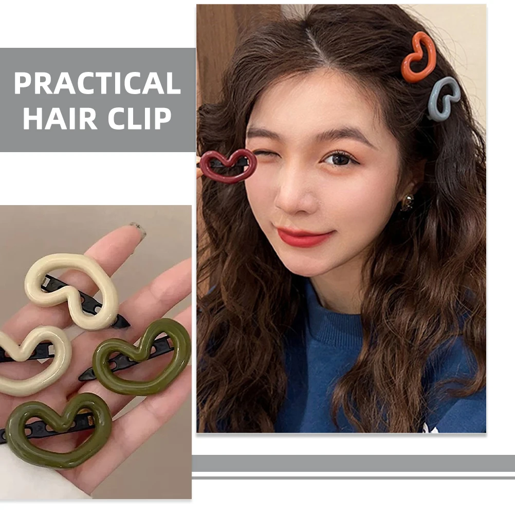 

48pcs Heart Shaped Hair Clips Women Girls Accessories Wedding Birthday Party Hairpins Small Barrettes Elegant Lightweight