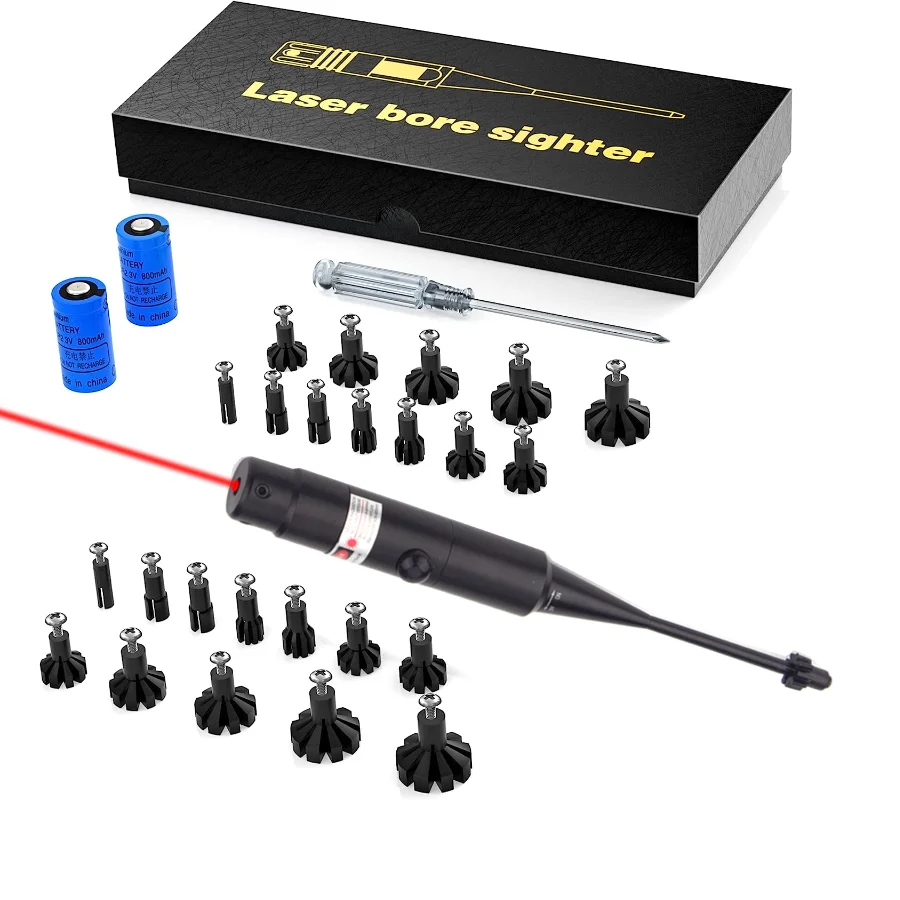 

Лазерный коллиматор для центровки ствола калибра .177, .22 до .64, красный/зеленый лазер