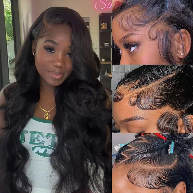 

16 36Inch Natural Color Body Wave Lace Front Wig 13x6 13x4 Lace Front Wigs Human Hair Pre Plucked for Women Malaysia VirginHair