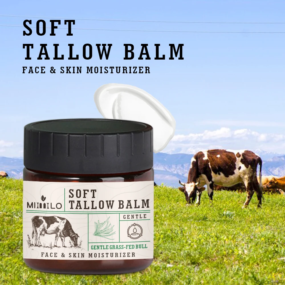 4.2oz SOFT TALLOW BALM, gentle, deeply nourishing, natural beef tallow - no odor, improves dryness, suitable for sensitive skin