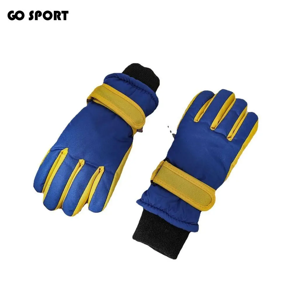 

Multicolor Winter Ski Gloves Waterproof Windproof Touch Screen Gloves Thermal Full Finger Ultralight Warm Mittens Children