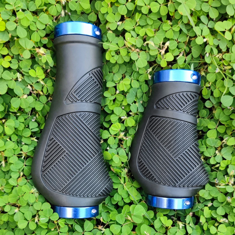 SHIZIWANGRI Fahrradgriffe, Gummi, rutschfest, lang, kurz, Mountainbike, stoßfest, Lenkerabdeckung, Sperre am ergonomischen Fahrradgriff – Detail 14