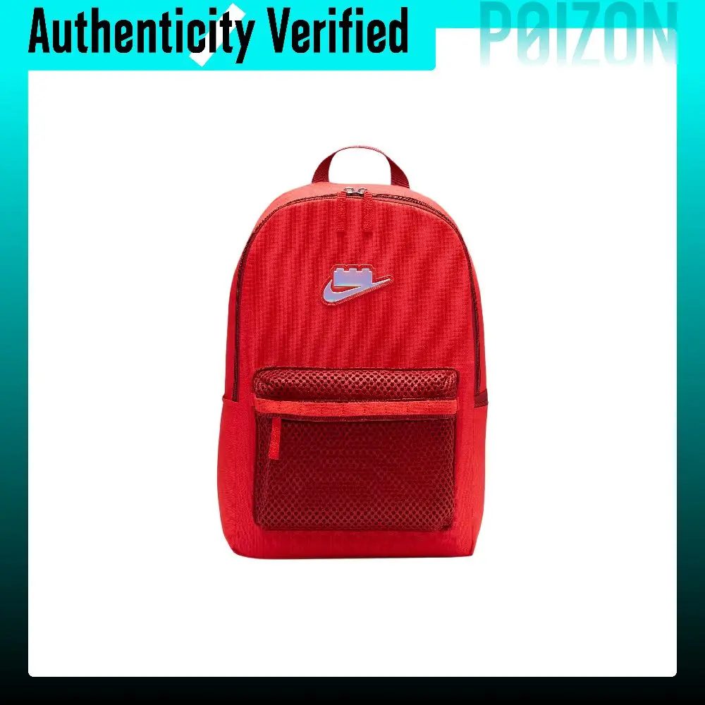 Sac à dos Nike LEGO Collaboration Heritage en polyester, modèle régulier pour homme, rouge Gale HV6609-612